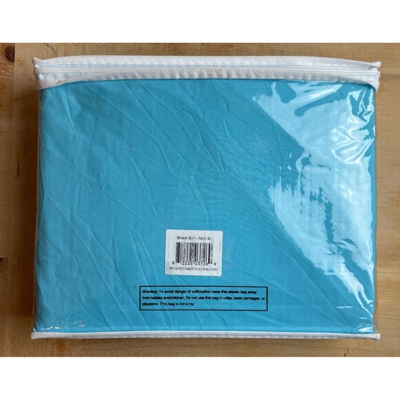 BareHome Bare Ultra Soft Bedding Sheet Set Aqua Blue - Twin XL - Picture 2 of 2